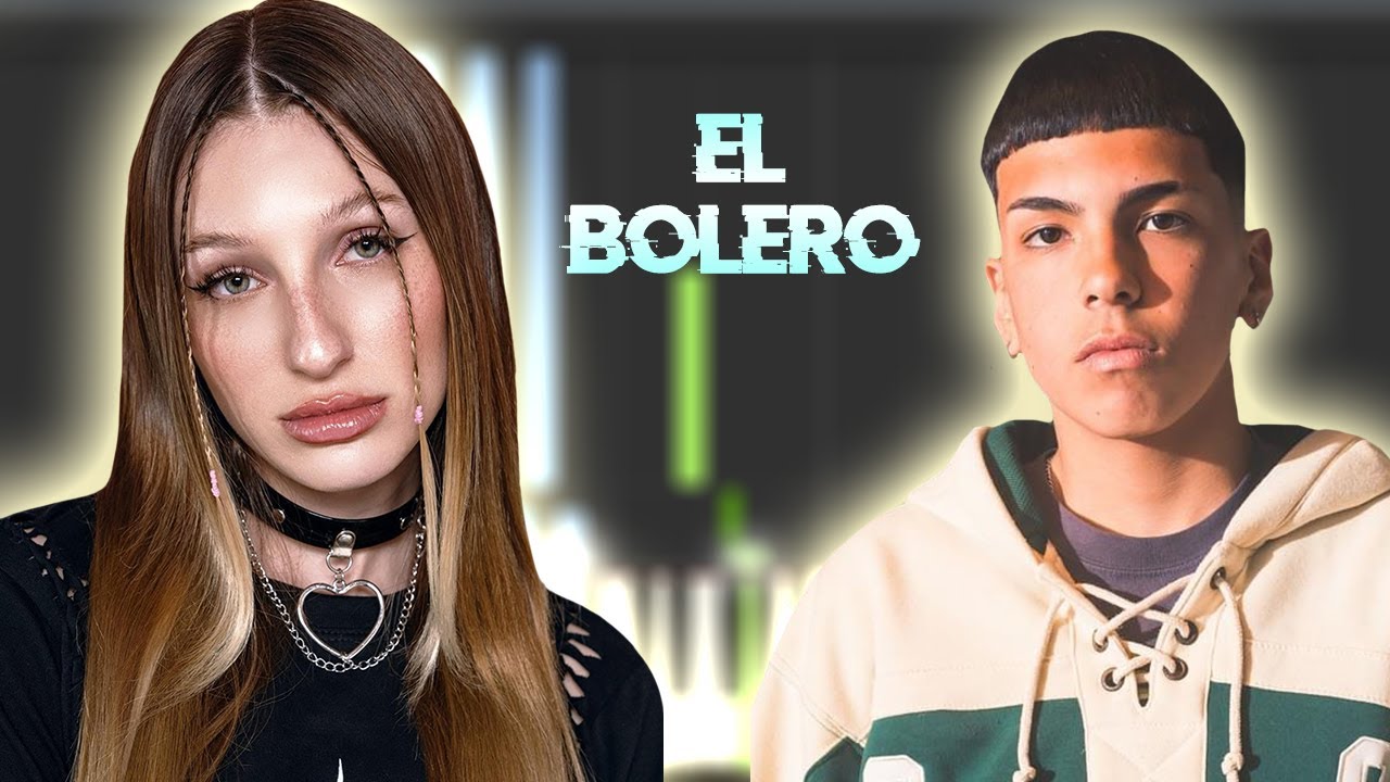 Yami Safdie, Milo J - El Bolero | Instrumental Piano Tutorial / Partitura / Karaoke / MIDI