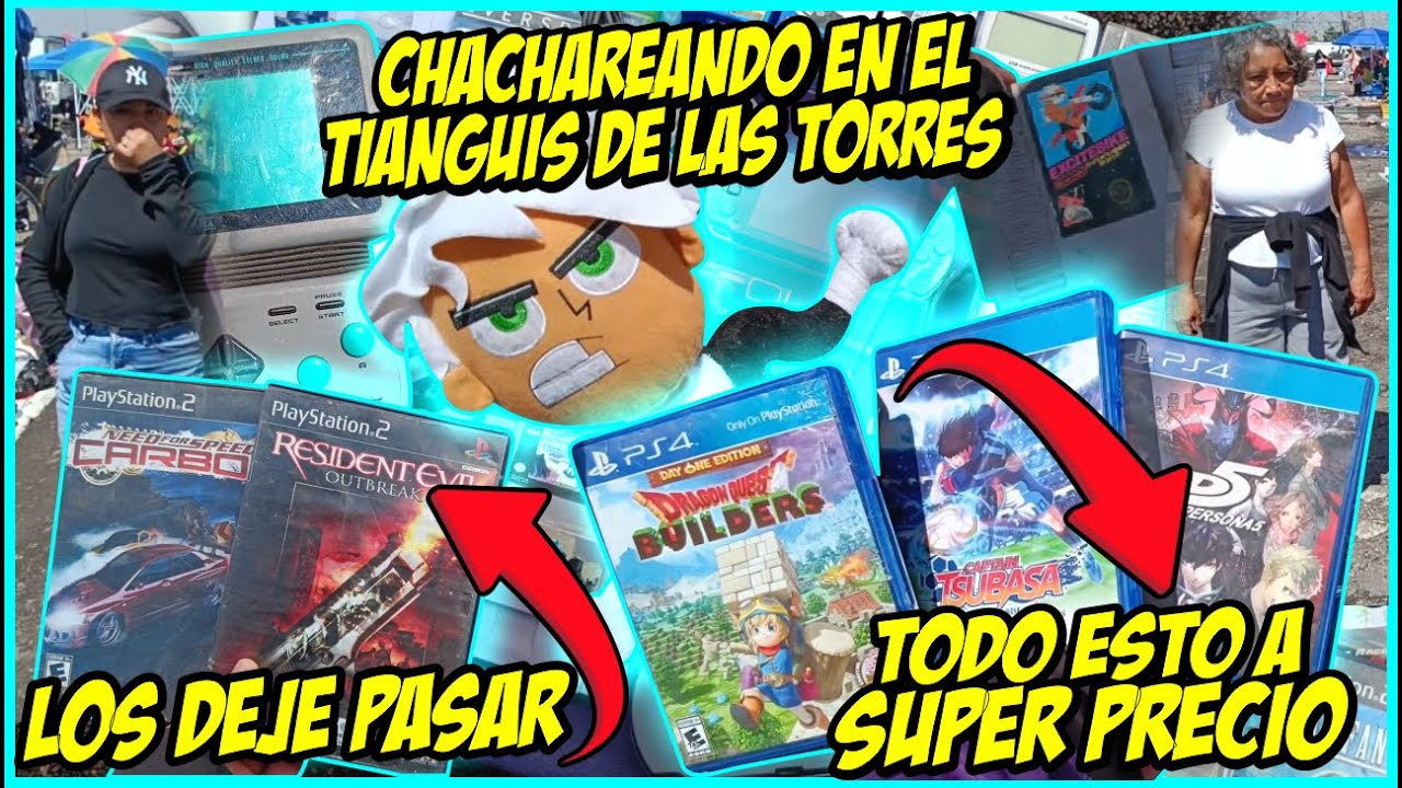 ¡Encontré consolas y videojuegos retro en el tianguis!