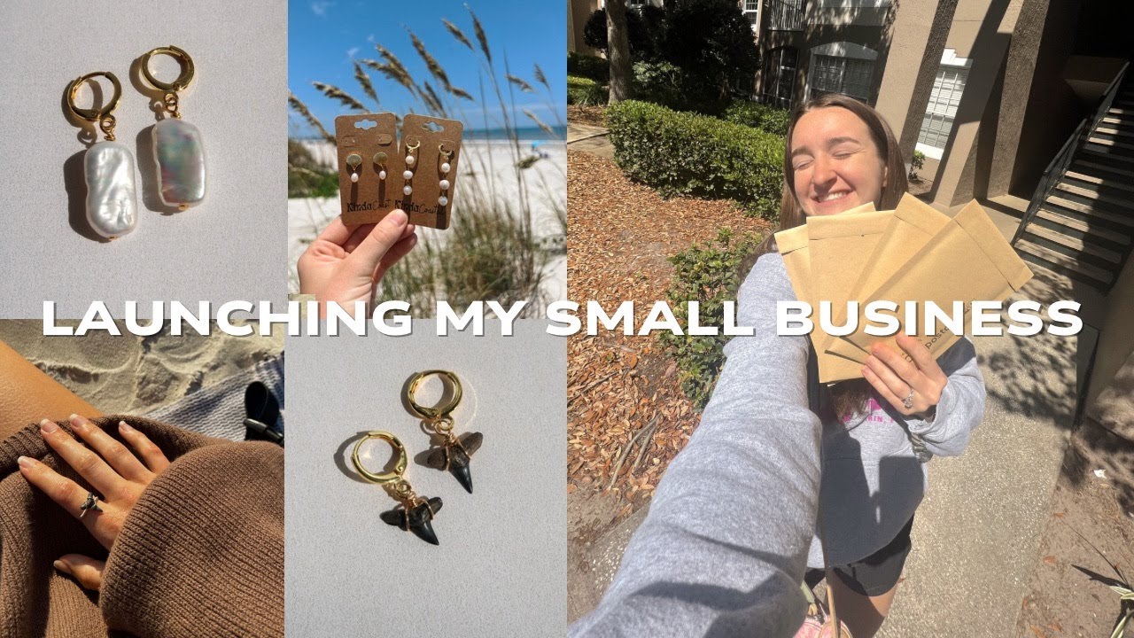 STARTING A SMALL BUSINESS: launching the website, getting my first order, & more! | Launch Day Vlog