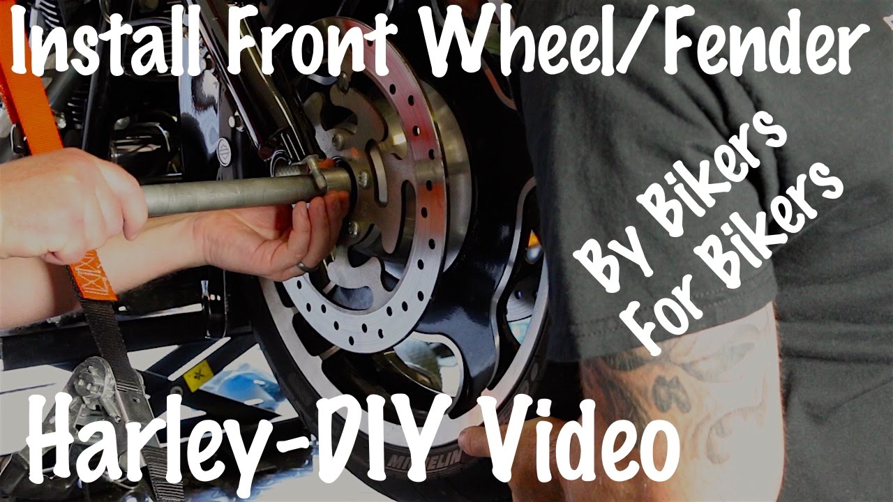 How to Install Front Fender & Wheel on Harley Davidson-Motorcycle Podcast