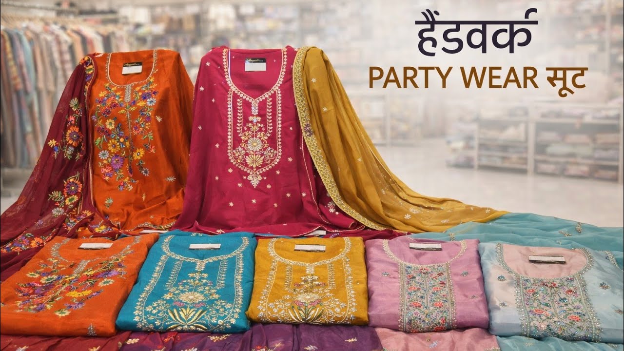 जो सूट सबको पीछे छोड़ दे 🔥 | Latest Handwork Party Wear Suits😍👌 #8053565352 