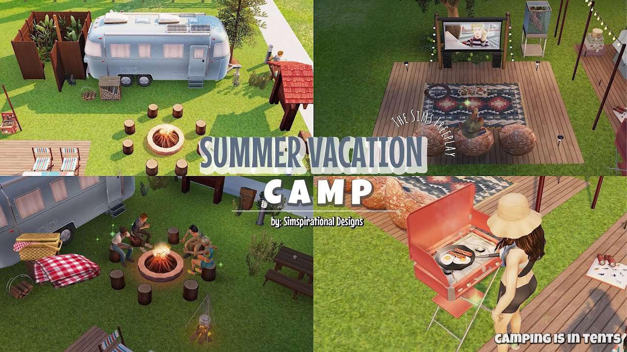 SUMMER VACATION CAMP | The Sims Freeplay | Camp Tour | Simspirational Designs