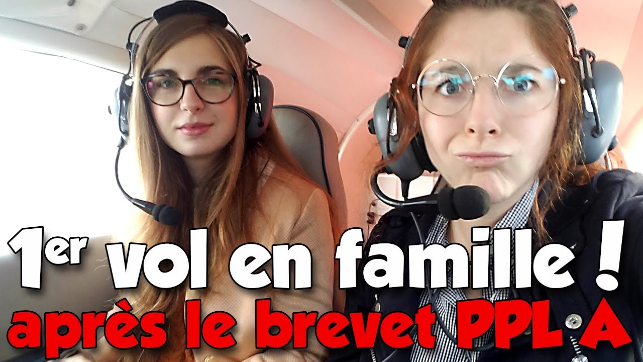 Premier vol en famille après le brevet PPL, PA28, ATC audio