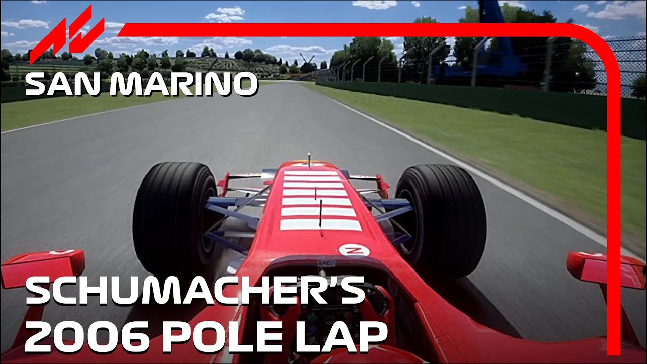 Michael Schumacher's Onboard Pole Lap | 2006 San Marino Grand Prix | #assettocorsa