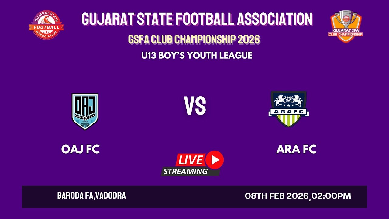 GSFA CLUB CHAMPIONSHIP 2026 | OAJ FC VS ARA FC | U-13 BOY’S YOUTH LEAGUE