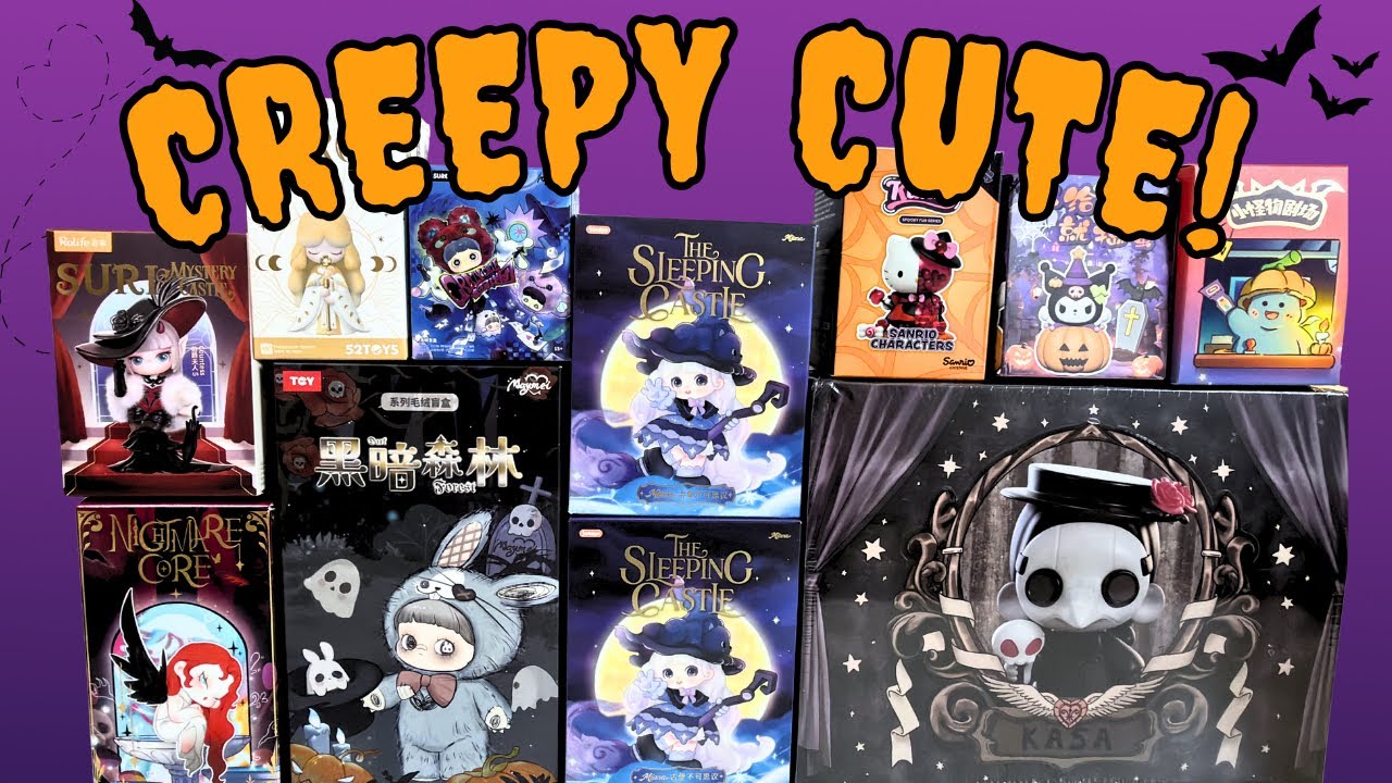 Жутко-милая мегараспаковка на Хэллоуин | Sanrio, 52Toys Blind Boxes и многое другое!