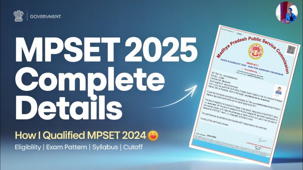 How I qualified MPSET 2024 (Mathematical Sciences) 🎯| MPSET 2025 Complete details | #topperstrategy 