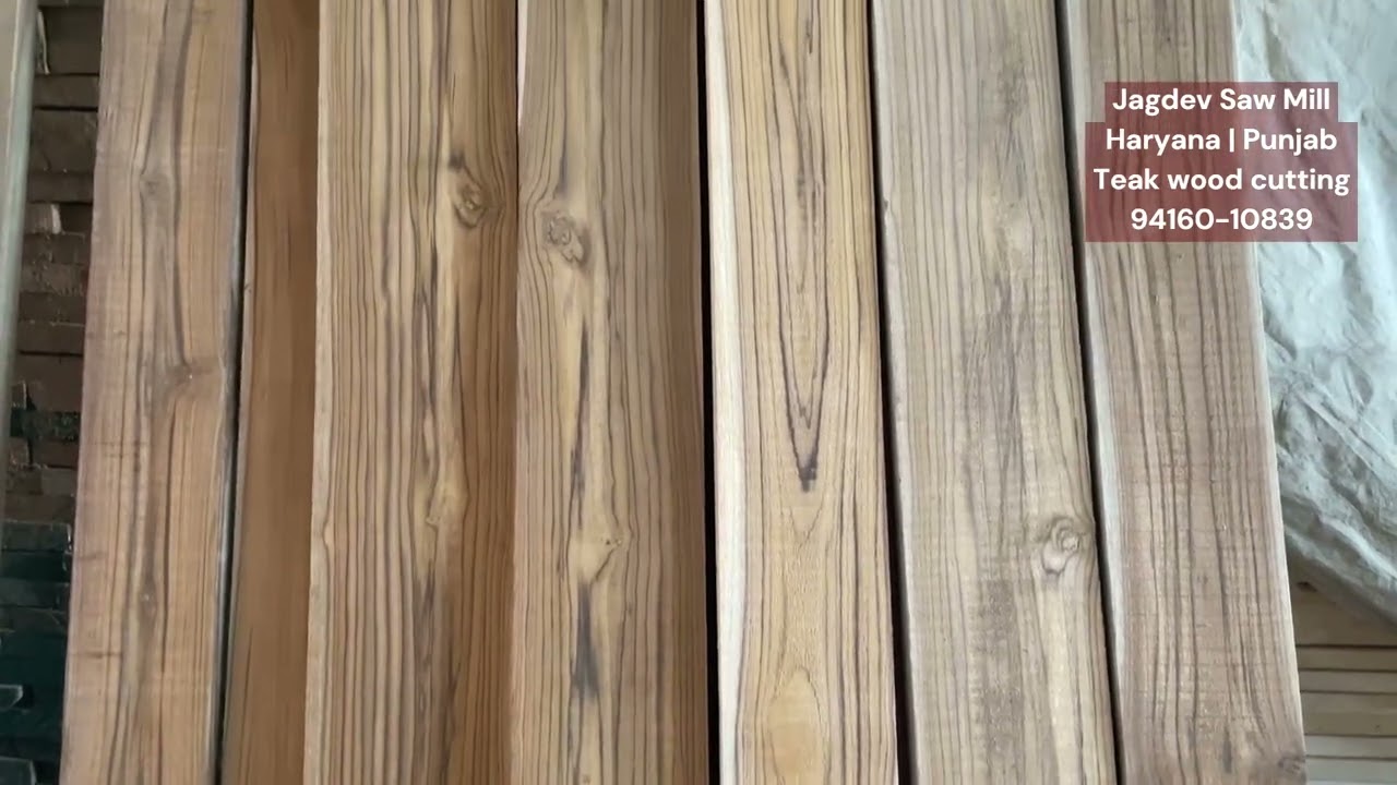Beautiful Teak wood (Sagwan wood ) suitable for Doors and Home Decor || Jagdev Saw Mill 📞9416010839