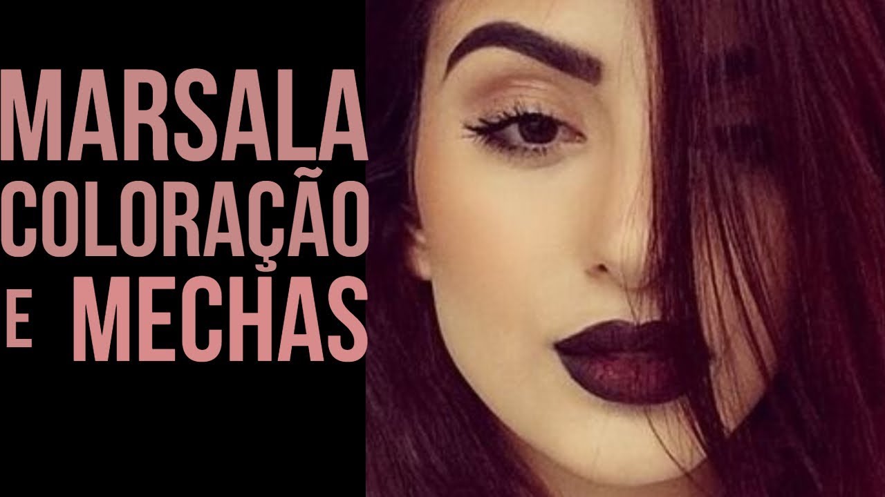 DESCUBRA A COLORAÇÃO USADA NO CABELO MARSALA