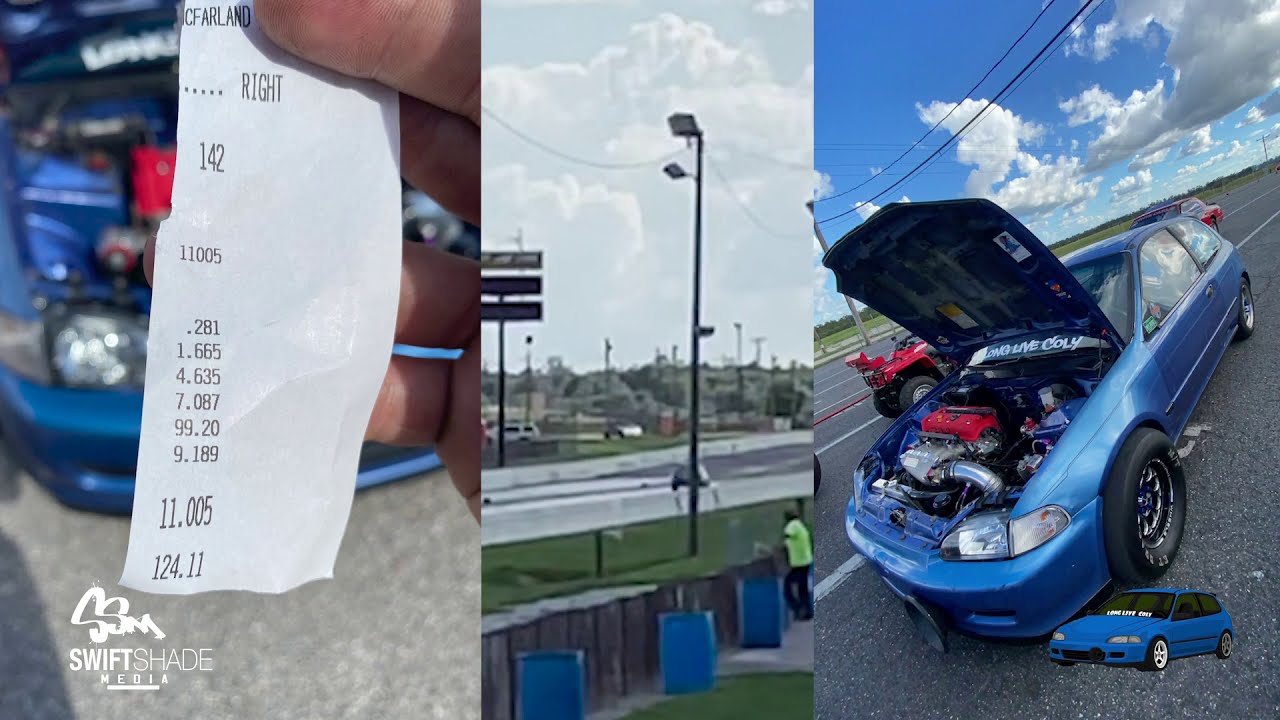 Stock K24 Nitrous eg hatch almost hits 10's!!