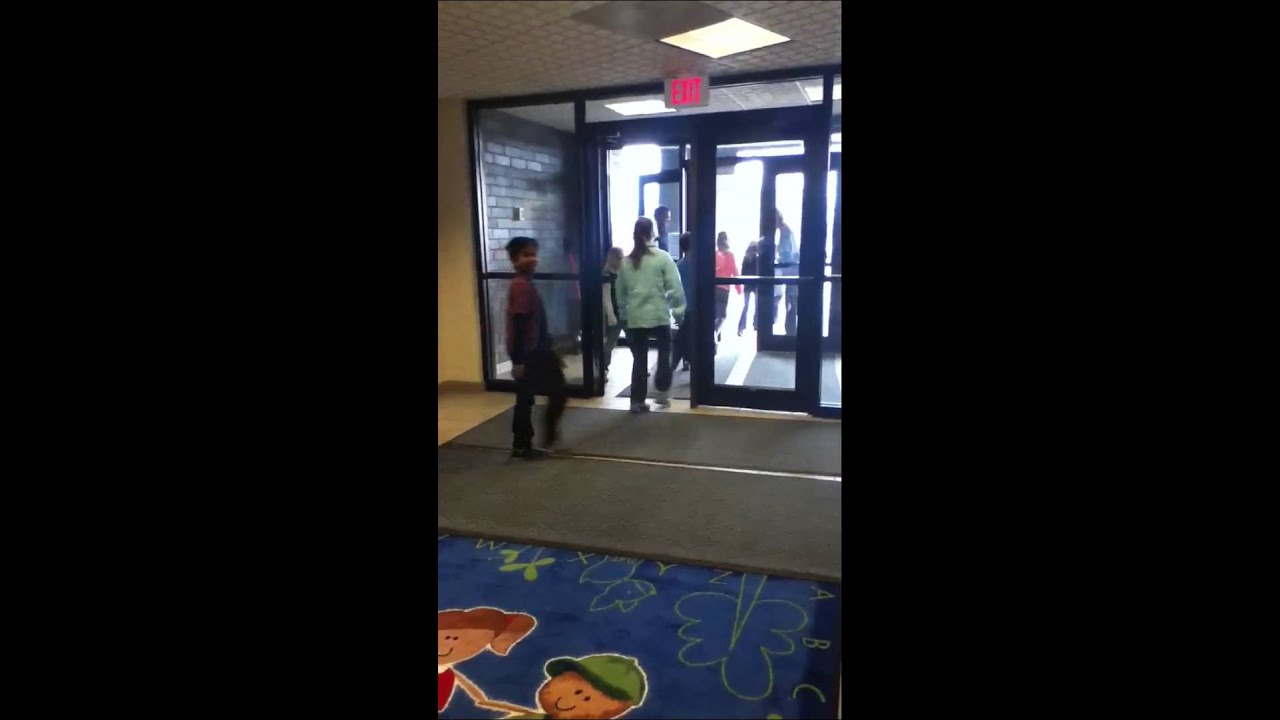 Doing fire drill at My School