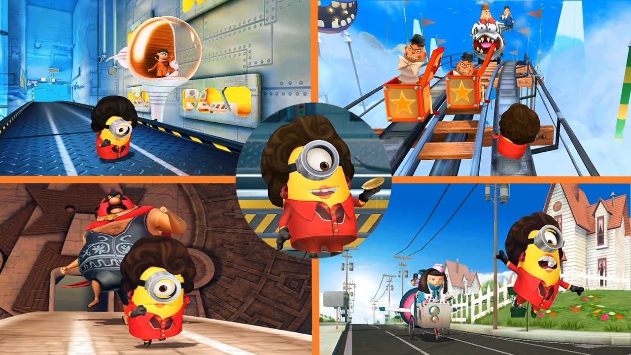 Despicable Me Minion Rush All Boss Fights Vector Meena Villaintriloquist El Macho vs 70s Lady Stuart