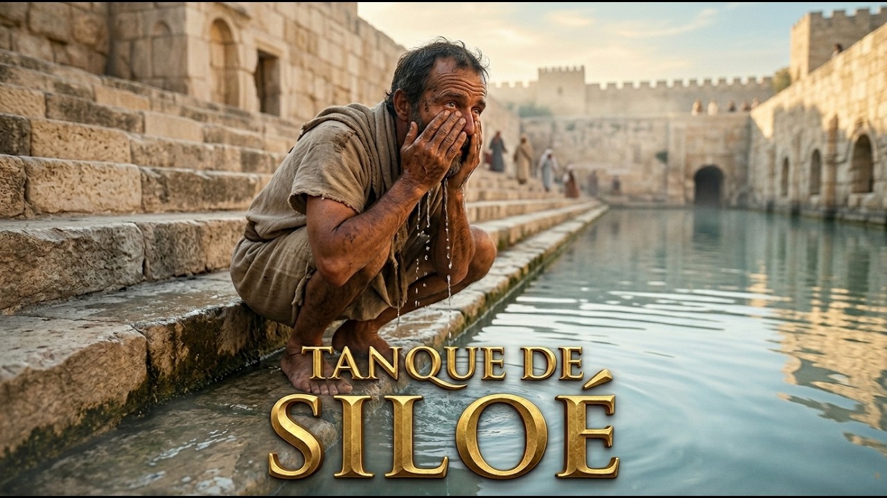 30 d.C.: El Estanque de Siloé — Milagro del Ciego de Nacimiento | Reconstrucción con IA