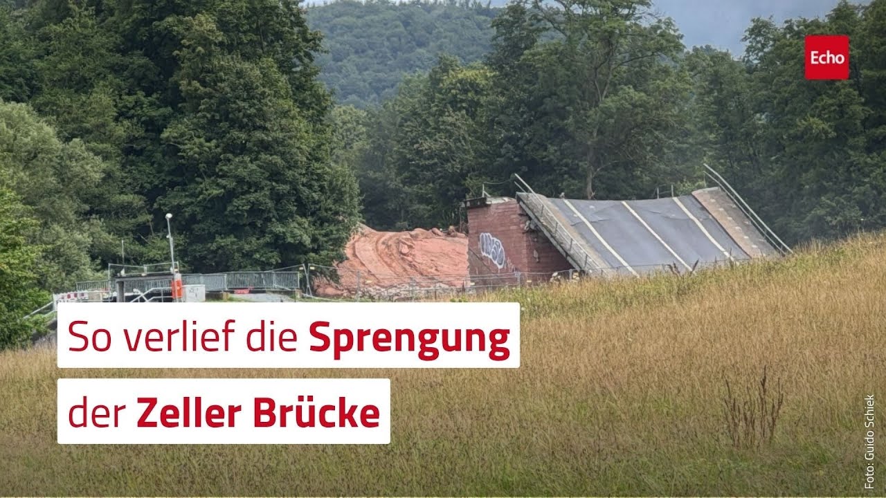 So verlief die Sprengung der Zeller Brücke