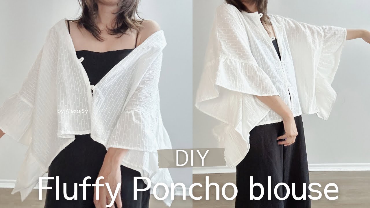 D.I.Y.-Convenient poncho blouse|使えるハオリの作り方