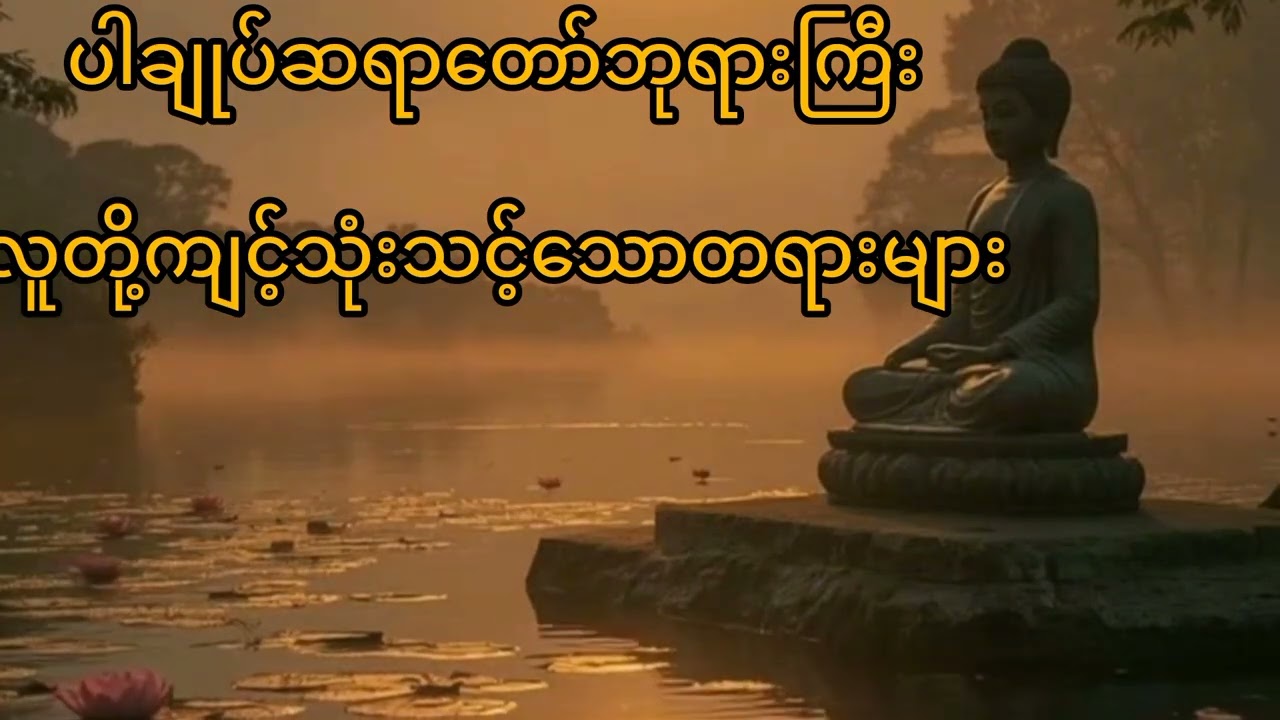 ပါချုပ်ဆရာတော်ဘုရားကြီးဟောကြားတော်မူသောလူတို့ကျင့်သုံးသင့်သောတရားများ#တရားတော်များ 