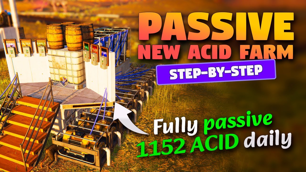 🤩 ПАССИВНЫЕ 1152 КИСЛОТЫ / ДЕНЬ - Ultimate Acid Farm (шаг за шагом) | ONCE HUMAN