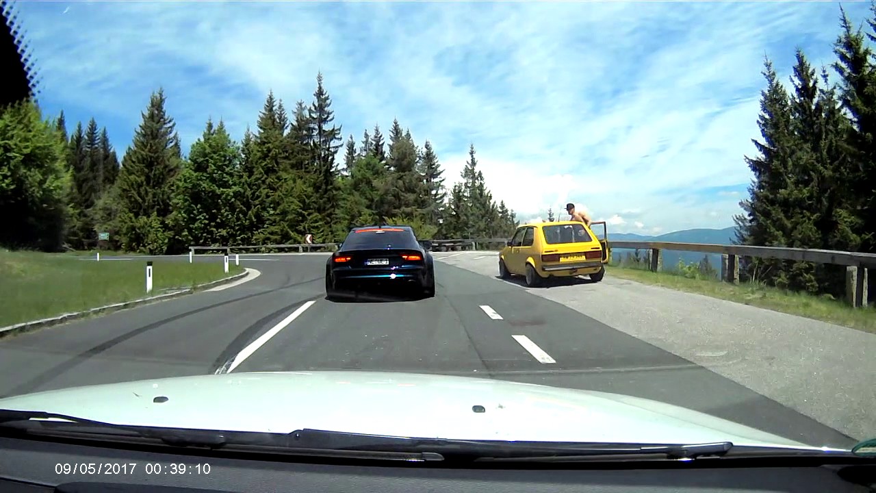 BMW 135i vs Audi RS7 auf der Villacher Alpenstraße