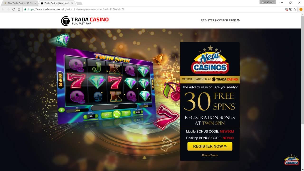 Trada casino registrerings-guide fr&aring;n NyaCasino.nu