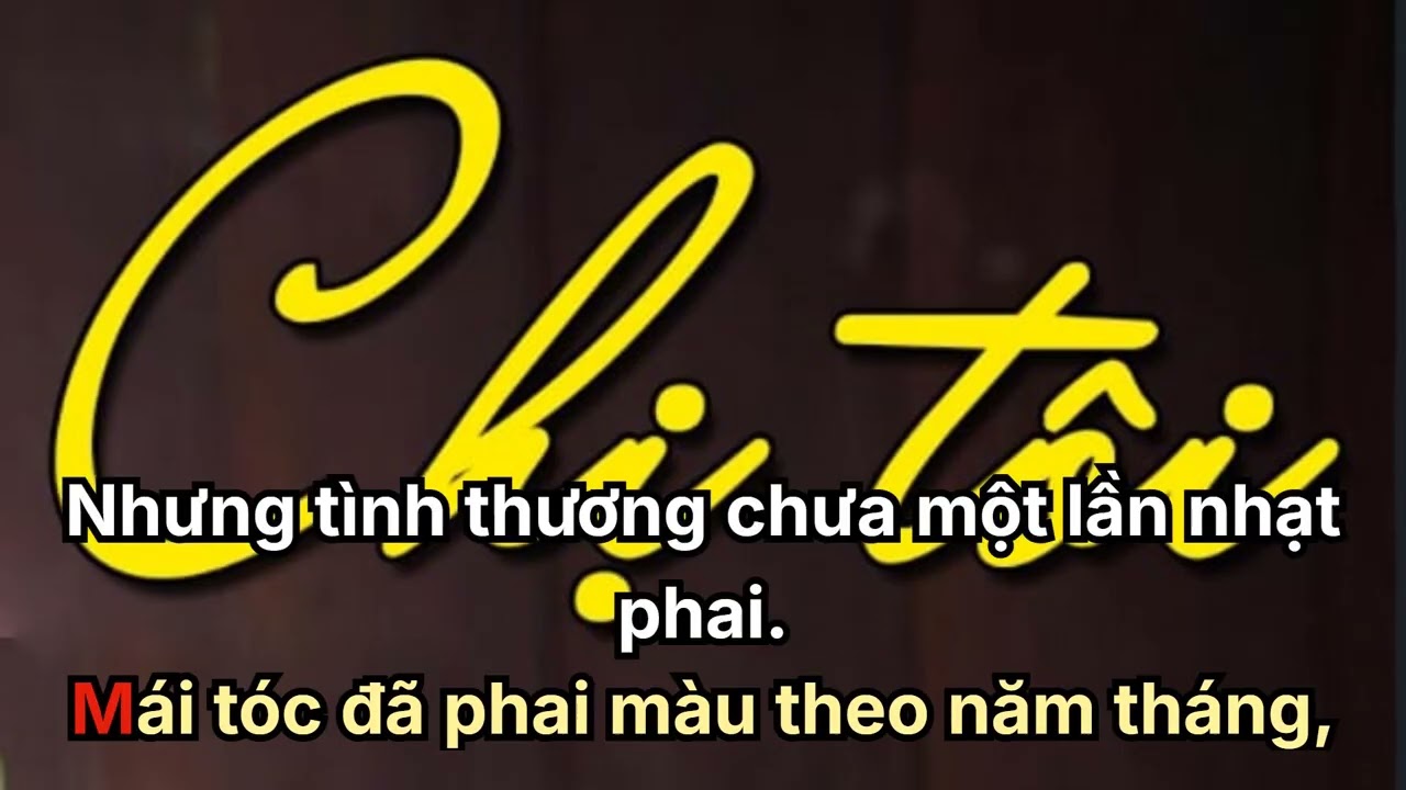 MÁI TÓC CHỊ TÔI ĐÃ PHAI MÀU - AI song by Hai Nguyen