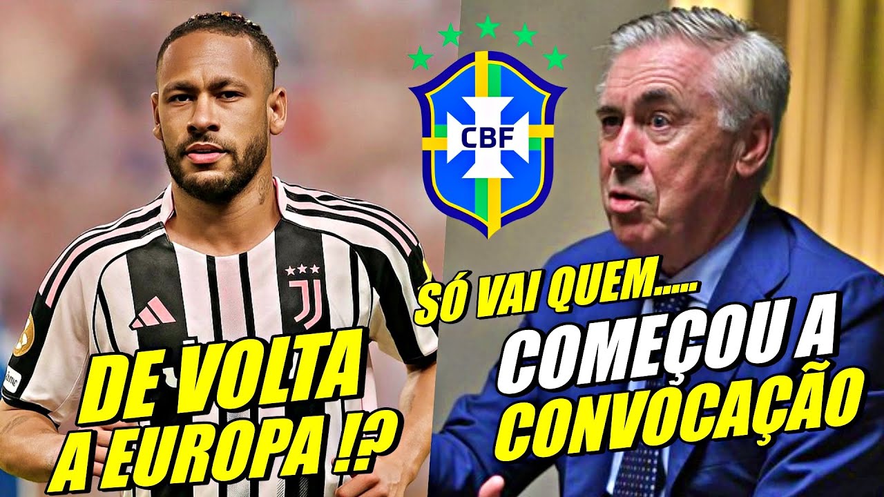 NEYMAR DE VOLTA A EUROPA ! COMEÇOU A CONVOCAÇÃO ANCELOTTI NA BUSCA POR JOGADORES QUE....