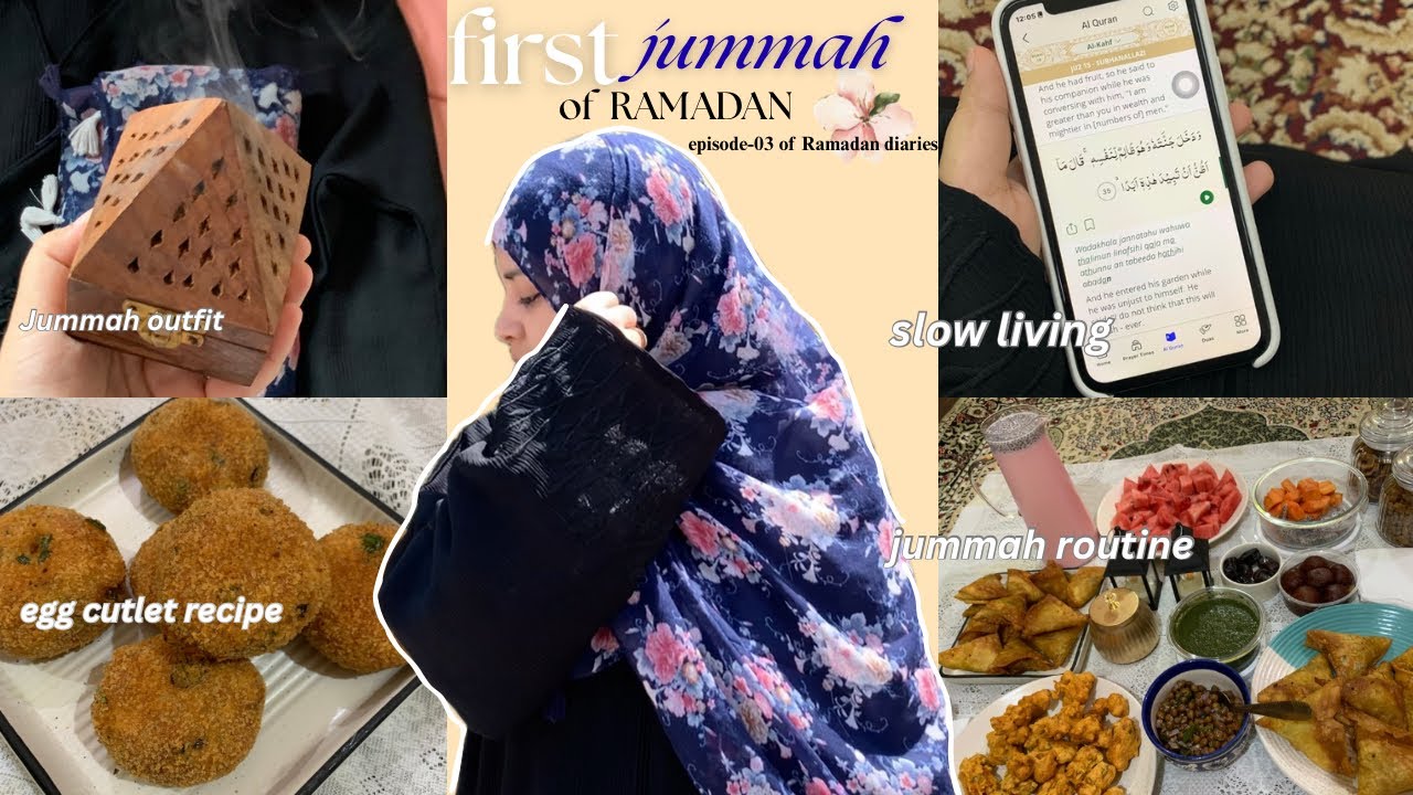 first jummah of RAMADAN🌸 egg cutlet recipe, slow living, jummah routine💕