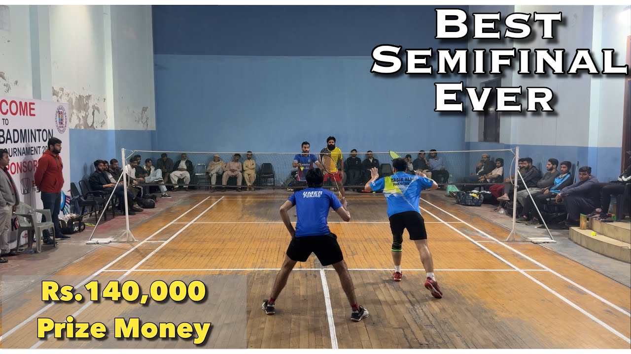 Best badminton match ever Zunain/Yawer vs Yasir Ali/Umer Gullu