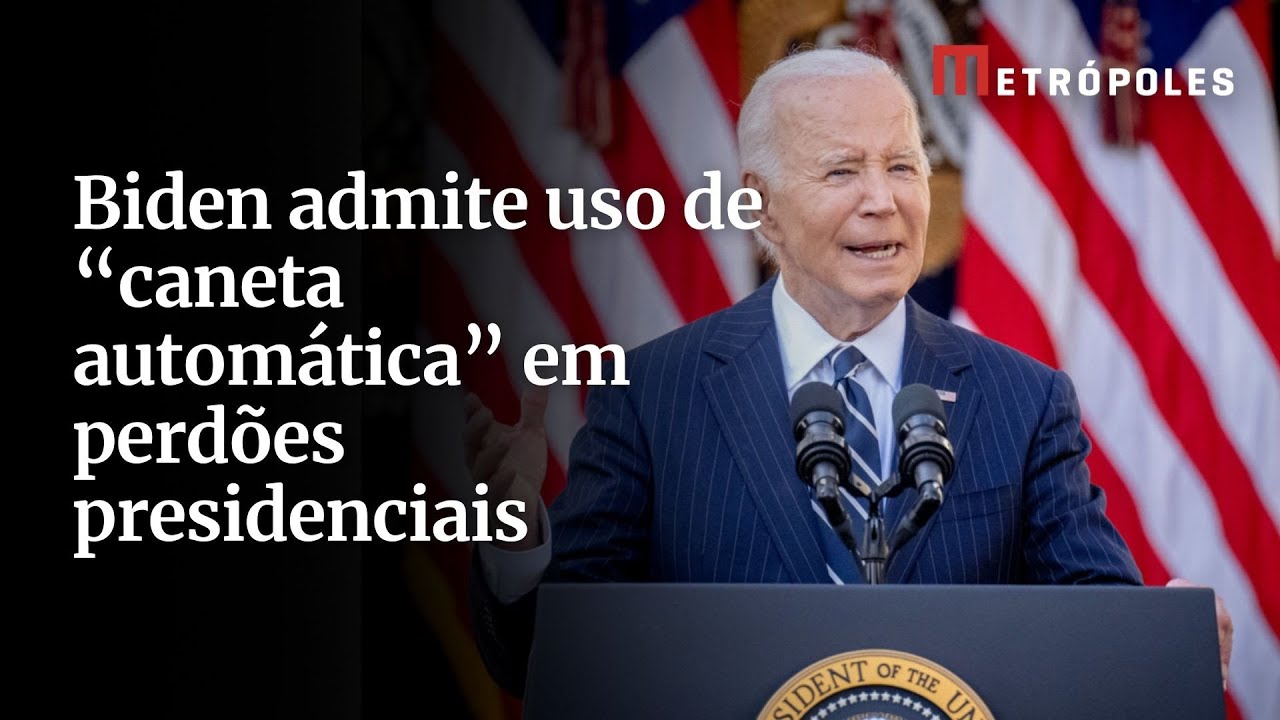 Biden admite uso de “caneta automática” em perdões presidenciais