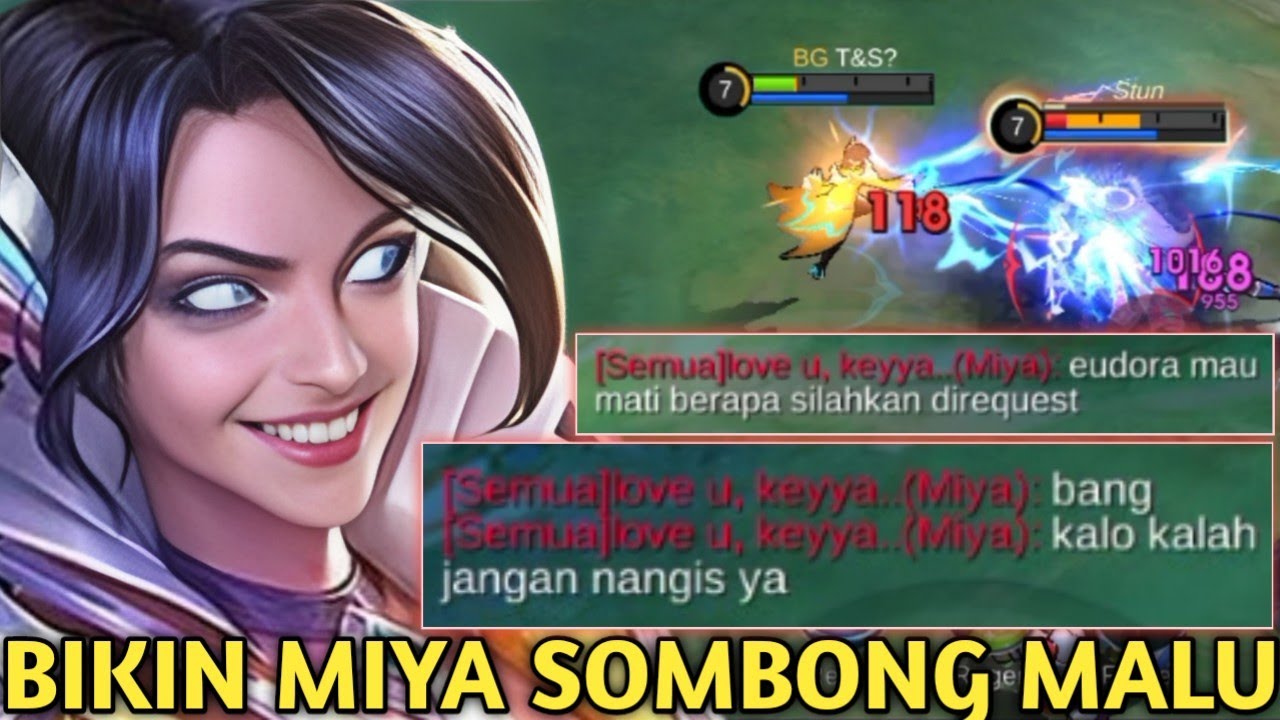 EUDORA BIKIN MIYA SOMBONG YG SIPALING MUSIK MALU! DI AWAL NGEREMEHIN,ENDINGNYA MENANGIS SENDIRI!MLBB