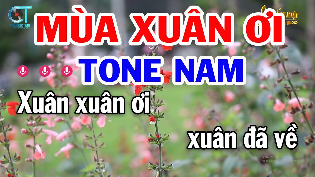 Karaoke Mùa Xuân Ơi Tone Nam ( Cm ) Nhạc Tết Beat Mới 2026 Tuấn Kiệt