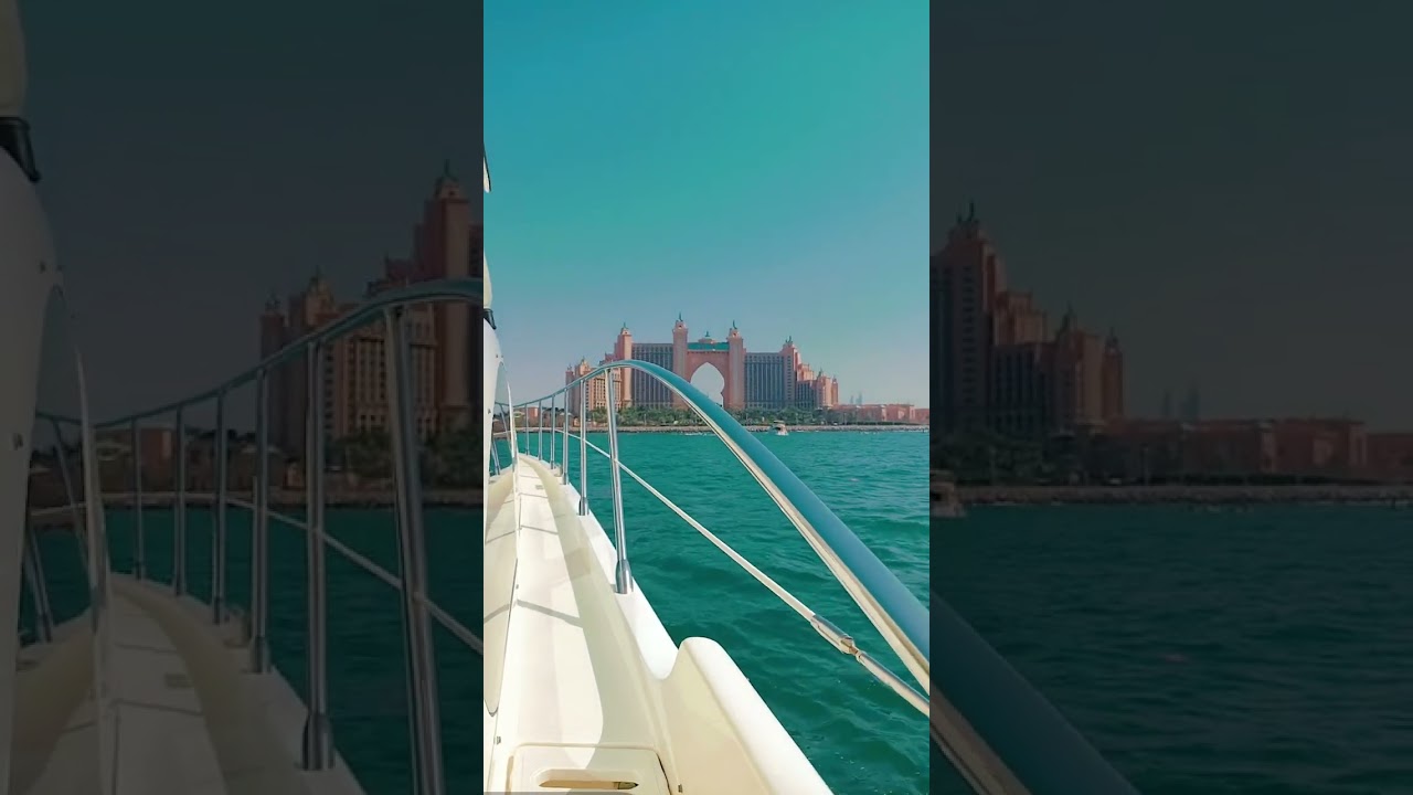 Marina Yacht Tour 😍 #marina #atlantis #dubai