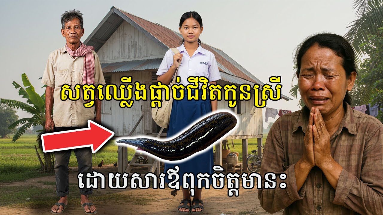 សត្វឈ្លើងផ្តា / ច់ជីវិតកូនស្រី ដោយសារឪពុកចិត្តមានះ
