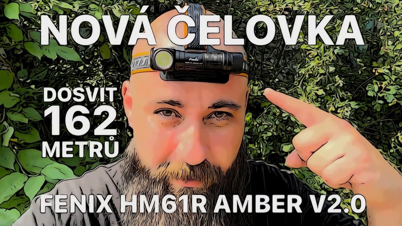 NOVÁ ČELOVKA FENIX HM61R AMBER V2.0 - STÁLE SKVĚLÁ A VÝKONĚJŠÍ S IP68 A MAGNETICKÝM KABELEM A USB C