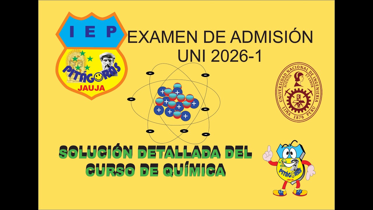 SOLUCIÓN DE QUÍMICA UNI 2026 - 1
