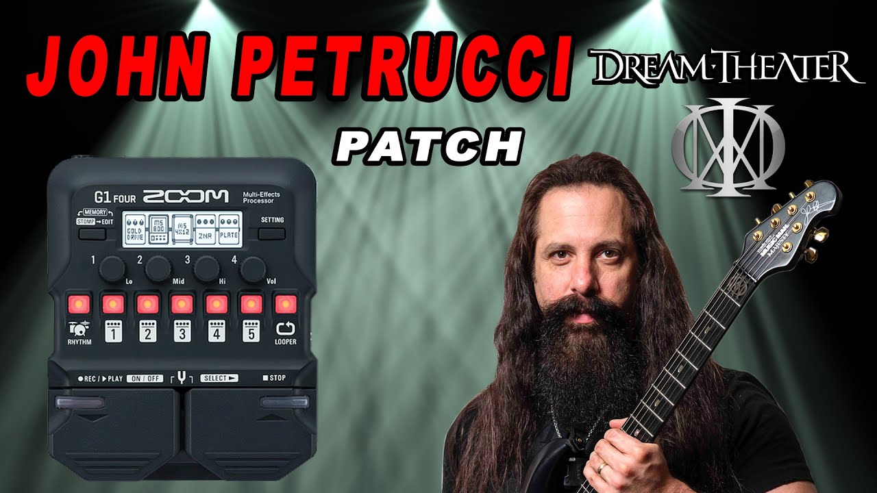 ZOOM G1 Four - Distorções do John Petrucci - Tradicional e Chorus - Montando do Zero - Passo a Passo