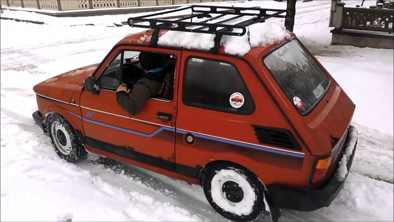Fiat 126Bis karda drift, Winter action with Fiat 126Bis