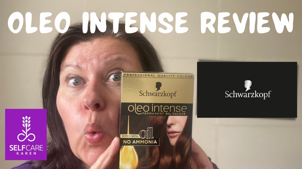 Schwarzkopf Oleo Intense permanent oil colour 💜 home hair dye reviewed 💜 Selfcare Karen