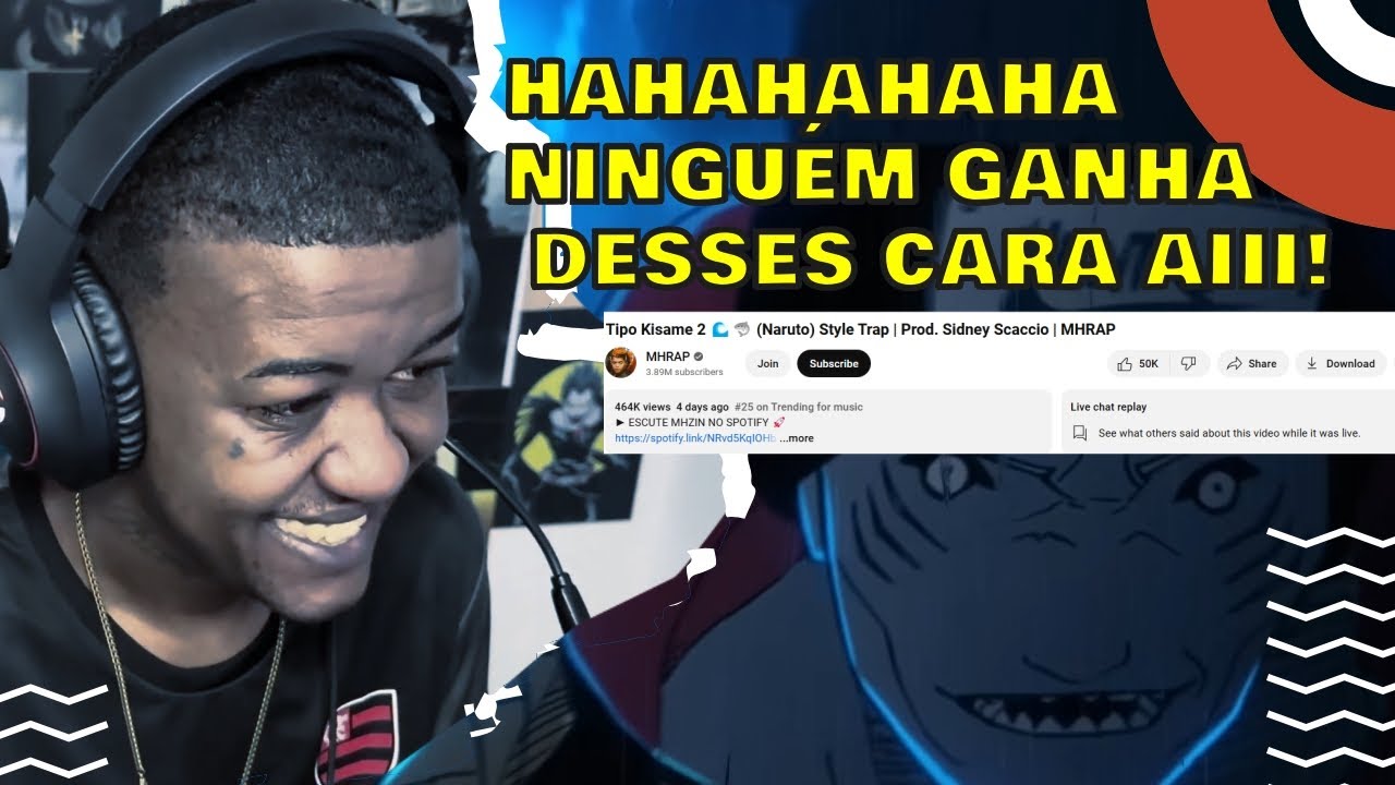 Jhony REACT - TIPO KISAME 2 🦈 - Mhrap ( Prod. Sidney Scaccio )