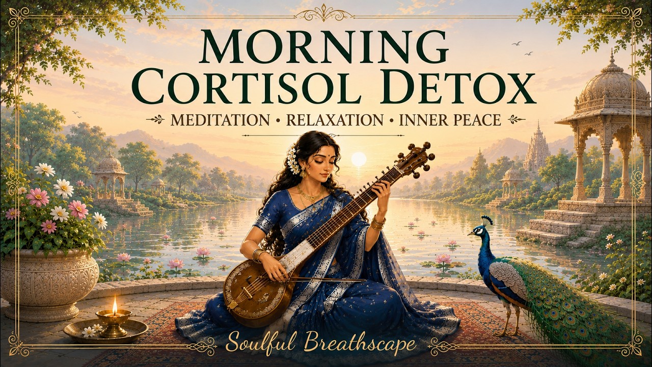 Morning Cortisol Detox 🌅 432 Hz | Morning Grace &bull; Raag Bhairavi for Stress Relief & Inner Peace