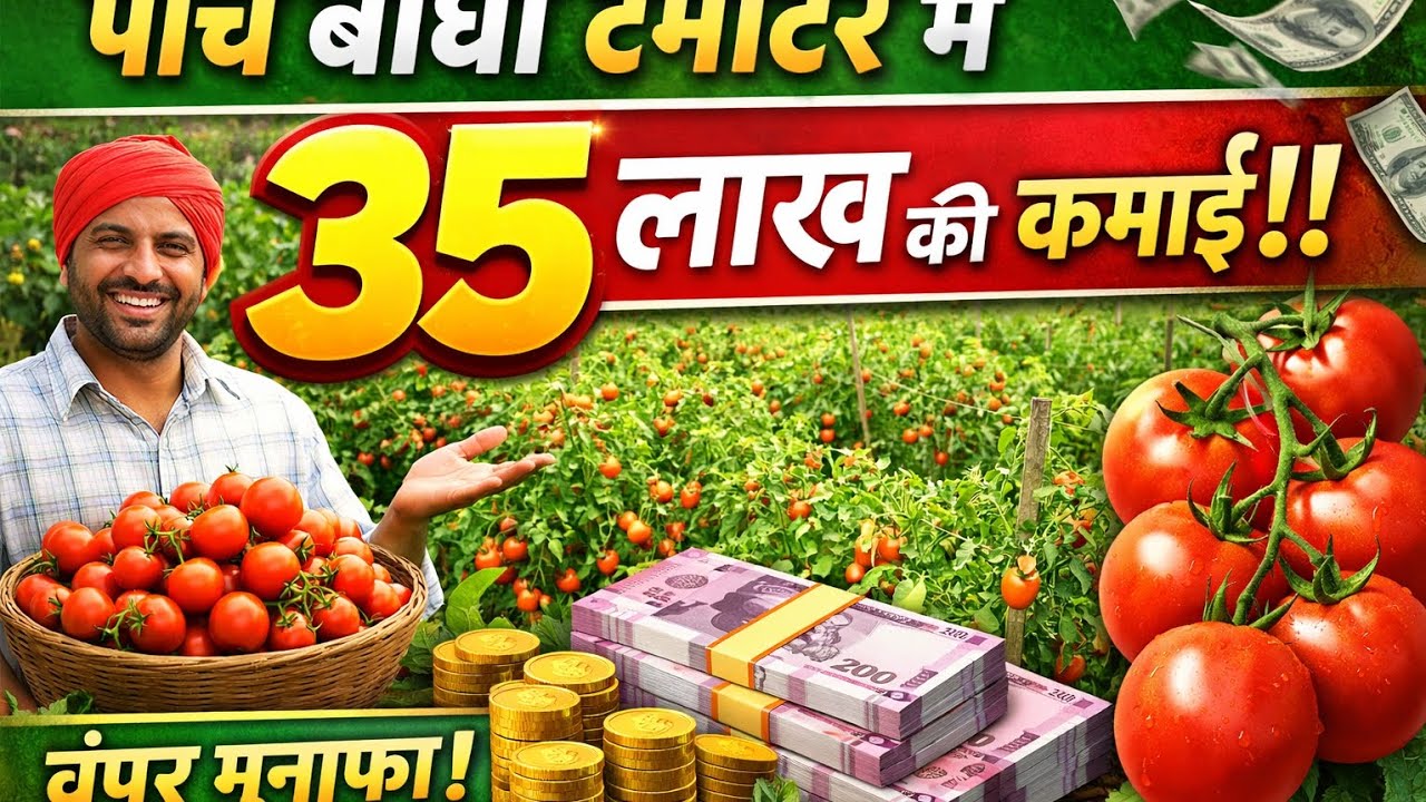किसान के टमाटर खेत का दौरा | पूरी जानकारी एक वीडियो