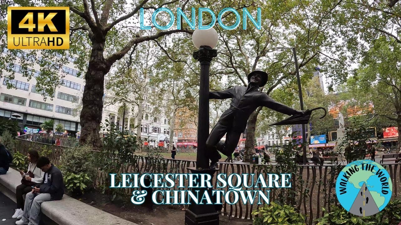 Leicester Square and Chinatown 4k walking tour in London England UK