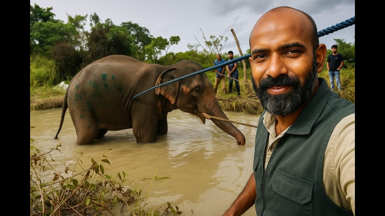 භාතිය ඇතා යලි නැගිටියි #elephant #elephantattack
