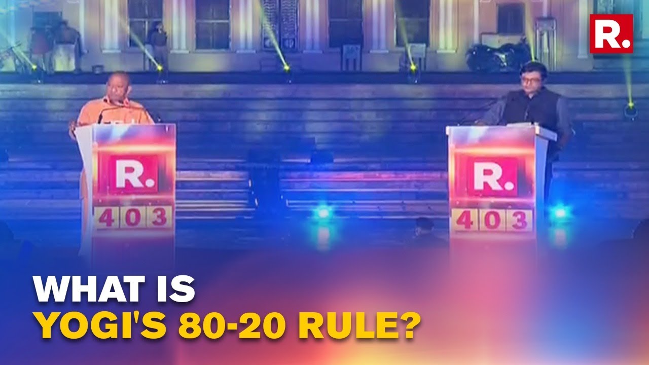 Yogi Adityanath Faces Arnab's Question On '80:20 UP Polls Game'; Claims Reversing '20:80'