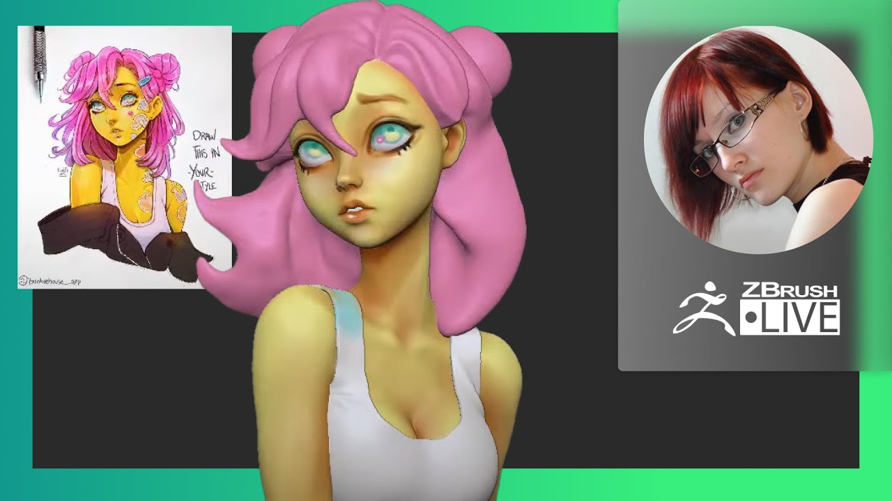 [RU] Создание стилизованных персонажей - Olya Anufrieva - ZBrush 2021.7