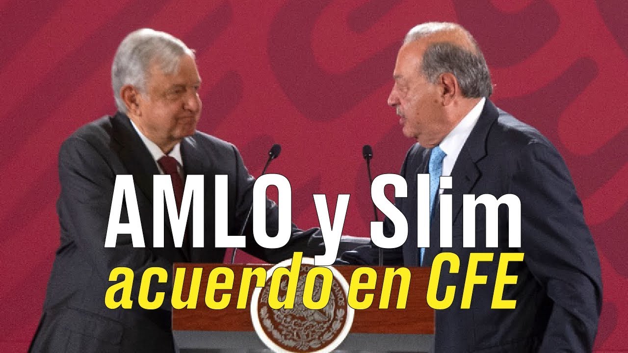 AMLO y Carlos Slim celebran acuerdo en gasoductos para CFE