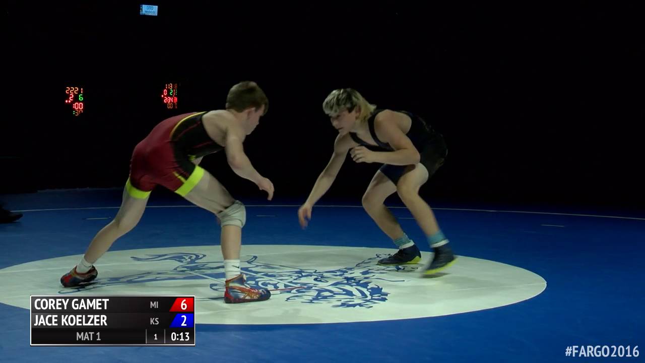 106 f, Corey Gamet, MI vs Jace Koelzer, KS