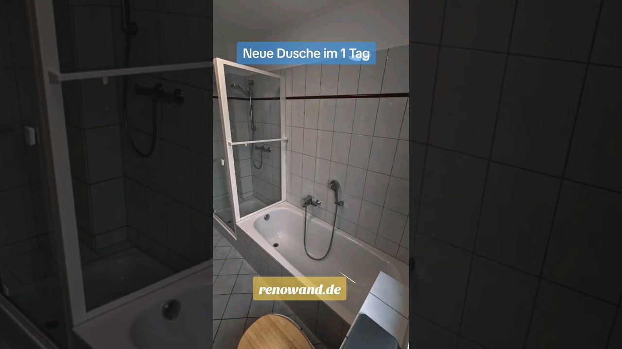 RENOWAND. Wanne zur dusche.  Zur neuen Dusch-Oase in 1 Tag!  Wanne zur Dusche . Umbau in 1 Tag