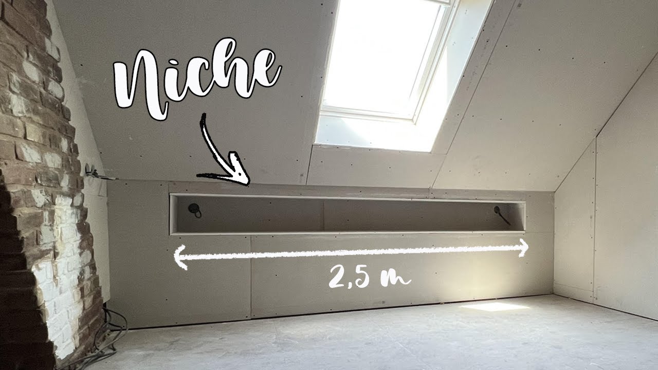Je CREE une NICHE de 2,5 m de longueur + CONTOUR de FENÊTRE [ep27]