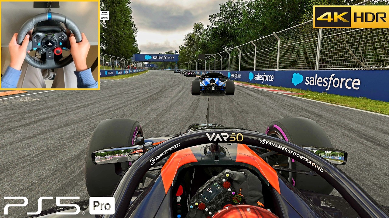 F1 25 PS5 Pro Ultra Realism 4K HDR Logitech G29 Steering wheel Gameplay