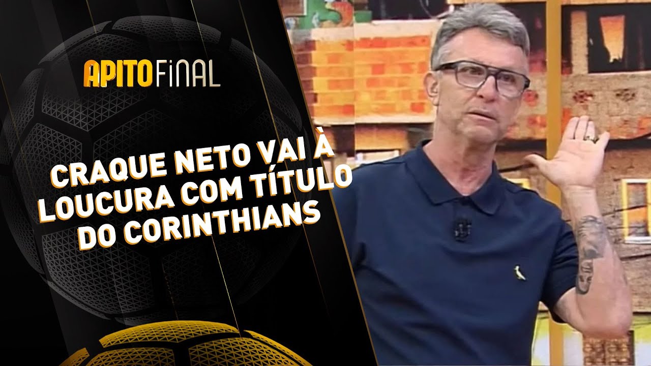 Craque Neto vai &agrave; loucura com t&iacute;tulo do Corinthians na Supercopa